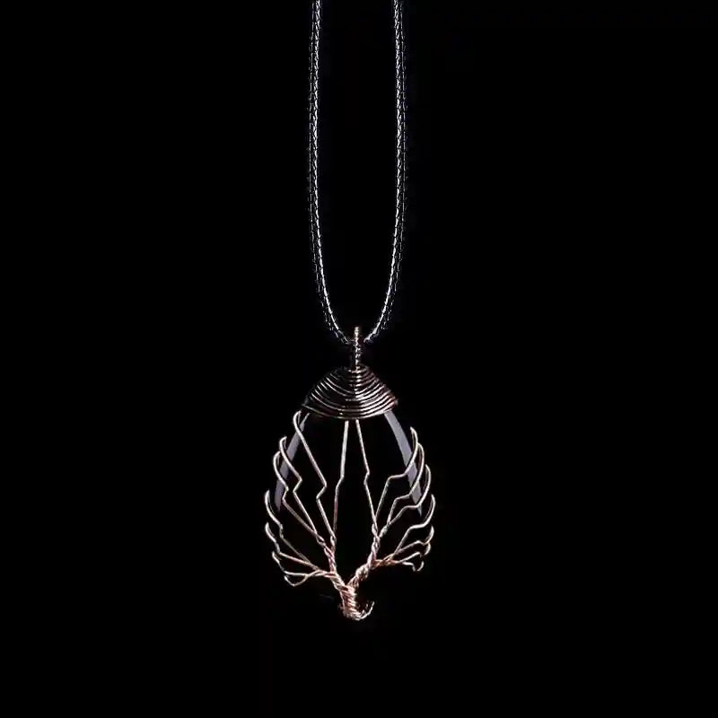 Gemstone Tree Of Life Pendant Necklace